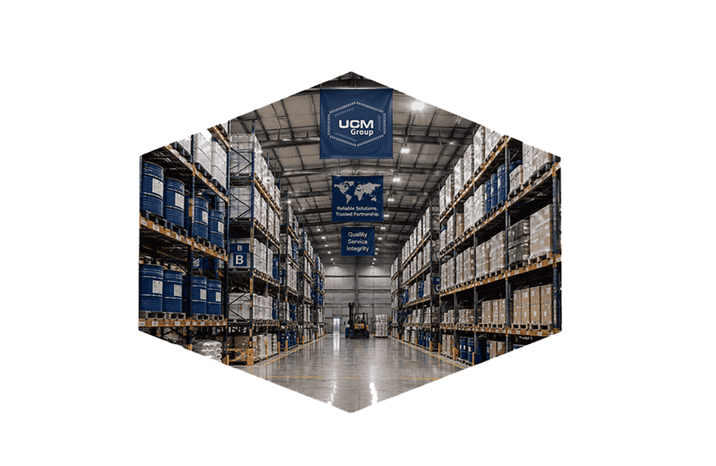 UCM Group chemical warehouse and reliable supply