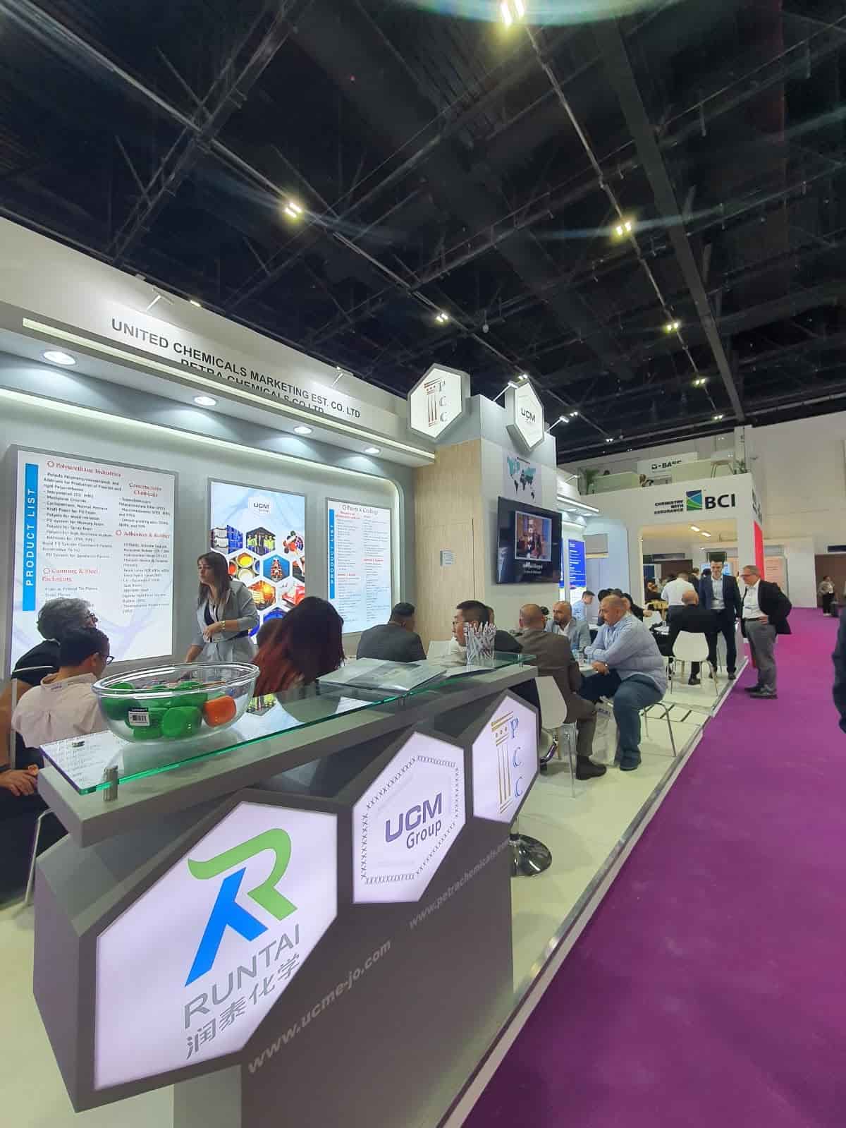 UCM Group exhibition stand in Dubai 2024